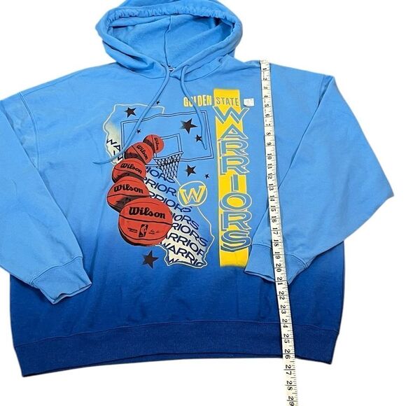 NBA Golden State Warriors Blue Gradient Hoodie, Size XXL, NWT - Picture 7 of 7